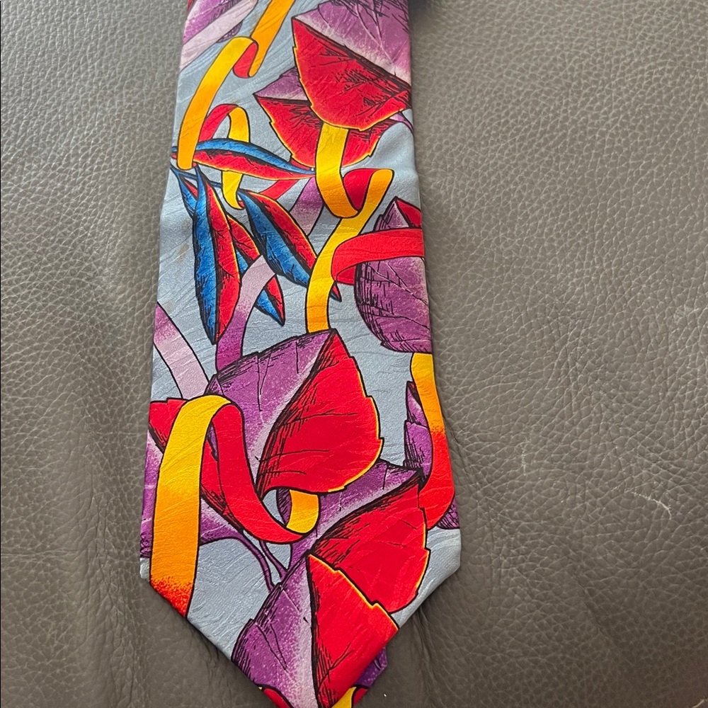 Colorful Floral Men's Tie